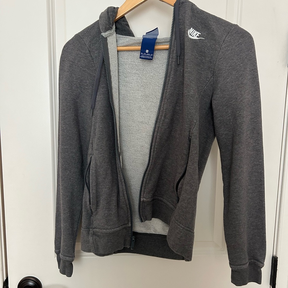 Nike Gray Full-Zip Hoodie